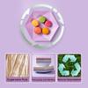 Disposable Paper Plates, 8 Inch Yellow Disposable Trays for Food, Compostable & Biodegradable Event Plates, Unbleached, Soak-Proof, Cut Resistant,30 Pack Bagasse Food Trays for Wedding, Christmas view 2