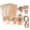 24PCS Christmas Boxes Paper Gingerbread House Empty Advent Calendar Boxes with Hanging Rope for Xmas Holiday Party Treat Cookie Snack Christmas view 2