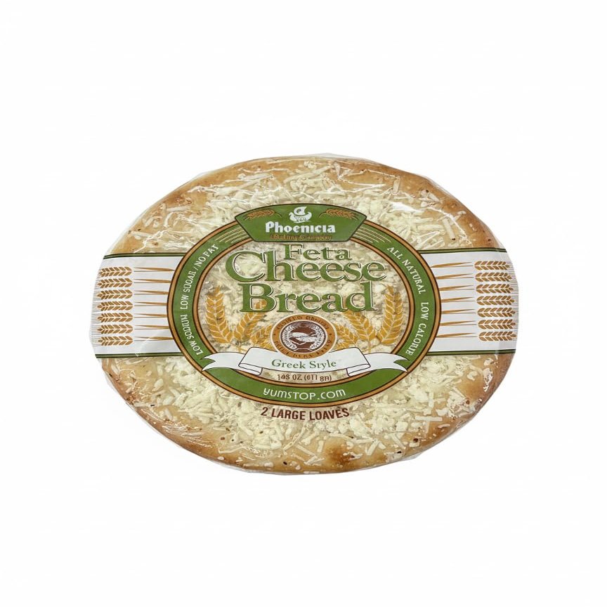 Phoenicia Feta Cheese Bread Authentic Middle Eastern Flatbread Filled with Fresh Feta Cheese | Soft, Savory & Ready to Heat | 2 Pieces (Pack of 1) 411g Total