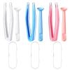 Classicseali 6PCS Contact Tool Remover And Inserter,Portable Contact Lens Remover, Contacts Lenses Applicator Tool with Tweezers Suction Stick Storage Case, for Remove Artificial Eyes Scleral Lenses view 1
