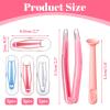 Classicseali 6PCS Contact Tool Remover And Inserter,Portable Contact Lens Remover, Contacts Lenses Applicator Tool with Tweezers Suction Stick Storage Case, for Remove Artificial Eyes Scleral Lenses view 2