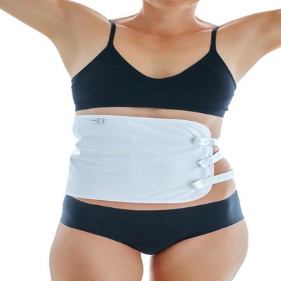 LILA HEALTH Double Layered Organic Cotton Castor Oil Pack for Liver- heatless, Less-Mess, Reusable- Easy Button Closure with 3 Stretchy Straps for Optimal Comfort, Designed for All Shapes and Sizes.