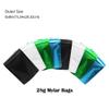 100 Custom Printed 1 Color Logo 28g 6 * 8" Heat Sealable Stand Up Food Safe Mylar Bags Resealable Zipper Pouch Smell-proof Foil Bag for Candies (Black,1 Color Logo Printed, Single Side Print) view 2