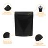 100 Custom Printed 1 Color Logo 28g 6 * 8" Heat Sealable Stand Up Food Safe Mylar Bags Resealable Zipper Pouch Smell-proof Foil Bag for Candies (Black,1 Color Logo Printed, Single Side Print) view 4