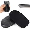 1/2 Inch Heel Lifts, Gel Heel Raisers for Leg Length Discrepancies Black Foot Height Increase Insoles Soft Shoe Lifts for Women Men Uneven Legs Comfort Half Foot Insoles for Heels Pain, 1 Pair view 1