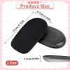 1/2 Inch Heel Lifts, Gel Heel Raisers for Leg Length Discrepancies Black Foot Height Increase Insoles Soft Shoe Lifts for Women Men Uneven Legs Comfort Half Foot Insoles for Heels Pain, 1 Pair view 2