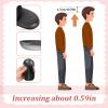 1/2 Inch Heel Lifts, Gel Heel Raisers for Leg Length Discrepancies Black Foot Height Increase Insoles Soft Shoe Lifts for Women Men Uneven Legs Comfort Half Foot Insoles for Heels Pain, 1 Pair view 3