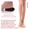 1/2 Inch Heel Lifts, Gel Heel Raisers for Leg Length Discrepancies Black Foot Height Increase Insoles Soft Shoe Lifts for Women Men Uneven Legs Comfort Half Foot Insoles for Heels Pain, 1 Pair view 4