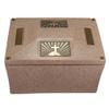 Champion XL Sandstone Urn Vault - Cross & Ray, Extra Large Urn Vault for Ground Burial, Holds Variety of Cremation Urn Sizes for Human Ashes, Durable and Secure for Cemetery Burial view 2