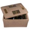 Champion XL Sandstone Urn Vault - Cross & Ray, Extra Large Urn Vault for Ground Burial, Holds Variety of Cremation Urn Sizes for Human Ashes, Durable and Secure for Cemetery Burial view 3