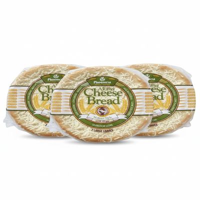 Phoenicia Akawi Cheese Bread Authentic Middle Eastern Flatbread Stuffed with Akawi Cheese | Soft, Savory & Freshly Baked | 2 Pieces 411g Total (Pack of 3)