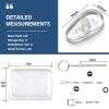 10-Pairs Glasses Nose Pad,Screw-in Soft Silicone Air Chamber Eyeglass Nose Pads,Eyeglasses Repair Kit with Screws & Screwdriver,Anti-Slip & Easy Install,for Most Glasses & Sunglasses (10 Pairs 15mm) view 2