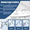 10-Pairs Glasses Nose Pad,Screw-in Soft Silicone Air Chamber Eyeglass Nose Pads,Eyeglasses Repair Kit with Screws & Screwdriver,Anti-Slip & Easy Install,for Most Glasses & Sunglasses (10 Pairs 15mm) view 3