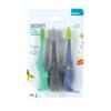 Dr. Talbots Toddler Training Toothbrush 3-Pack, Soft Bristles Gentle on Teeth & Gums, Easy-Grip Handle for Little Hands, Fun Animal Designs Encourage Good Oral Hygiene Habits, Alligator/Dino/Elephant view 2