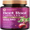 Beet Root Capsules - Organic Beetroot Powder 1950mg Per Serving - Vegan Caps - Premium Beet Root Supplement - Supports Nitric Oxide, Heart Health, & Natural Energy - Bottled in the USA - 60 Capsules view 1