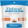 Felisyl L-Lysine Soft Chews for Cats (60 Soft Chews) Supports Immune, Respiratory, and Eye Health. Eases Sneezing, Runny Nose, and Watery Eyes. Tasty Salmon Flavor - Made in The USA view 1