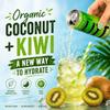 DRINK LITT Organic KIWI Coconut Water Natural Hydration | Natural Electrolytes | B Vitamins | Sports Drink | Low-Calorie Sports Beverage, Perfect for Athletes, Caffeine Free, Still, No Sugar Added, 11 fl oz can, 12 Pack view 2