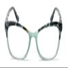 V.W.E. Women Cateye Progressive Reading Glasses - No Line or Bubble - Zero Power on Top Reader CR14 (Mica Green, 2.75, x) view 1