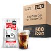16 oz Clear Plastic Cups with Lids Disposable, Togo Drinking Cup with Strawless Sip Lid for Smoothie, Cold Brew Iced Coffee, Lemonade, Ice Latte, Boba, Party Drinks, Bulk, 16 Ounce (Set of 500) view 1