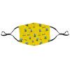 Reusable Breathable Face Mask Scarf Honeycomb Cute Bee Yellow Cloth Cover Balaclava Adjustable Washable Face Cover Balaclava view 3