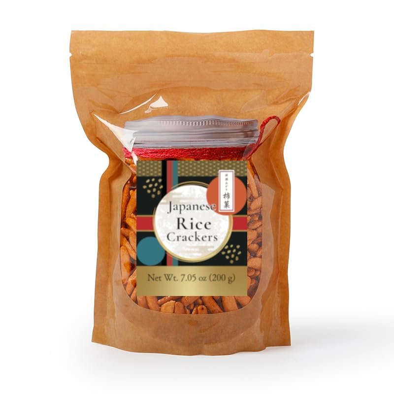 Japanese Rice Cracker and Peanut Snack Mix (Rice Crackers)