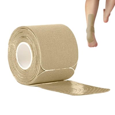 Kinesiology Tape for Knees - Precut Waterproof Wrap - 1.9 Inch x 16.4 Ft Cotton Wrist Tape,for Ankle Wrist Shoulder Muscle Support Relief Sports Football Running