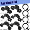 10PCS Rollator Seat Cushion Bracket Mount Parts, Rollator Walker Seat Clamp U Brackets, Brake Grip Holder for Rollators, 4 Wheels Foldable Rolling Walker Replacement Parts, Drive Walker Accessories view 3