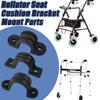 10PCS Rollator Seat Cushion Bracket Mount Parts, Rollator Walker Seat Clamp U Brackets, Brake Grip Holder for Rollators, 4 Wheels Foldable Rolling Walker Replacement Parts, Drive Walker Accessories view 4