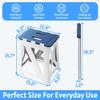 Folding Shower Stool - Foldable & Anti-Slip Shower Chair for Inside Shower - 330lbs Safety Waterproof Plastic Fold Up Shower Seat - Portable Travel Compact Bath Bench for Elderly, Handicap & Disabled view 2