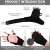 2 Pack Weighted Gloves for Tremors, Adjustable Hand Stability Aid for Parkinson's Patients, Writing Stability & Strengthening, Hand Grip Strength Trainer (Black) view 2