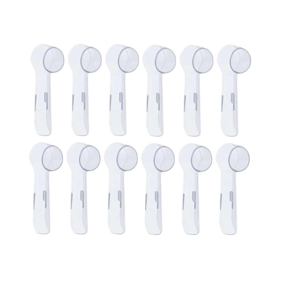 6/12Pc, Compatible With Oral B Protective Cover For Braun Tooth Brush Heads Lid Stand Holder Electric Toothbrush Heads Keep Clean Travel Case Oral irrigator parts(6PCS)