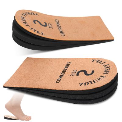 2 Pack Heel Lifts for Women, Adjustable Shoe Lifts for Women, 3-Layer Heel Lift Inserts Invisible Shoe Lift for Heels Pain Relief, Uneven Legs (S)
