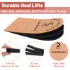 2 Pack Heel Lifts for Women, Adjustable Shoe Lifts for Women, 3-Layer Heel Lift Inserts Invisible Shoe Lift for Heels Pain Relief, Uneven Legs (S) view 3