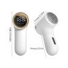 1. Rechargeable Electric Lint Shaver with LED Display 1200mah Portable Fabric Remover for Clothes Sofa Blankets Rechargeable Fabric Shaver view 3
