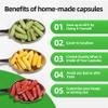 000 Capsules 500 Count, Separated Empty Pill Capsules Size 000, Big Size Clear Caps Empty, Capsules for Supplements, Caps and Bodies in 2 Bags view 3
