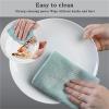 10 Pcs Microfiber Fish Scale Kitchen Cloths - Lint-Free for Dishwashing, Table/Glass Wiping & Polishing(30x30cm Mixed Color) view 4