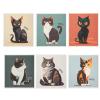 6PCS Kitchen Dish Towels - Absorbent Swedish Style, Soft Non-Woven Cloths for Washing Dishes & Cleaning(Older Cats) view 1