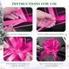 10 Pieces Large Christmas Bows Decor for Gift Wrapping, Christmas Tree Presents wrap Pull Bows for Wedding car Decorations and Wreaths (Rose Red) view 3
