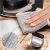 20/5pcs Thickened Steel Wire Cleaning Cloth - Double-Layer Iron Microfiber Mesh Dishrag for Kitchen Pot Washing & Toweling(20PCS,Single Layer) view 3