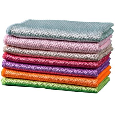 1/2/5/10Pcs Microfiber Kitchen Towel Ultra Soft Magic Cleaning Cloth Absorbent Cleaning Rags Reusable Wipe Cloths Dishcloth(30x40cm 2Pcs)