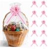 10 Pack Pull Bows,9.5" / 24cm Large Bow for Gift Wrapping,Party Wedding Ribbon Bows for Wrapping Boxes or Flower Decorations, Gift Decorations (Matter Pink) view 1