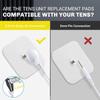 24 Pack TENS Unit Replacement Pads, Long-Lasting Snap Electrodes Latex-Free TENS Pads Set Compatible with Most TENS EMS Devices Using 3.5mm Button Lead Wires view 2