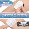 24 Pack TENS Unit Replacement Pads, Long-Lasting Snap Electrodes Latex-Free TENS Pads Set Compatible with Most TENS EMS Devices Using 3.5mm Button Lead Wires view 3