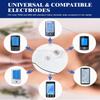 24 Pack TENS Unit Replacement Pads, Long-Lasting Snap Electrodes Latex-Free TENS Pads Set Compatible with Most TENS EMS Devices Using 3.5mm Button Lead Wires view 4