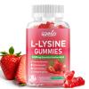 GGMMUU L-Lysine Gummies 1000mg Chewable L-Lysine Supplement for Adults & Kids, Essential Amino Acid Supplement for Lips & Oral Health, Immune Support, Strawberry Flavor, 60 Count view 1