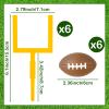 12 Pieces Football Cake Decorations Set with Cake Goal Post Topper Mini Football for Sports Theme Party Decoration Supplies view 2