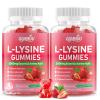 GGMMUU 2 Pack L-Lysine Gummies 1000mg L-Lysine Supplement for Adults & Kids, Essential Amino Acid Supplement for Lips & Oral Health, Immune Support, Strawberry Flavor, 120 Count view 1