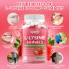 GGMMUU 2 Pack L-Lysine Gummies 1000mg L-Lysine Supplement for Adults & Kids, Essential Amino Acid Supplement for Lips & Oral Health, Immune Support, Strawberry Flavor, 120 Count view 4