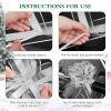 10 Pieces Large Christmas Bows Decor for Gift Wrapping, Christmas Tree Presents wrap Pull Bows for Wedding car Decorations and Wreaths (Silver B) view 3