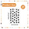 100 Pcs Paw Print Gift Bags, Paw Plastic Bags, Paw-Puppy Plastic Treat Favor Candy Goodie Bag with Handle, Paw-Print Dog Birthday Treat Bag, Pet Theme Party Supplies Decoration ( 9.8x6.5 Inches) view 2